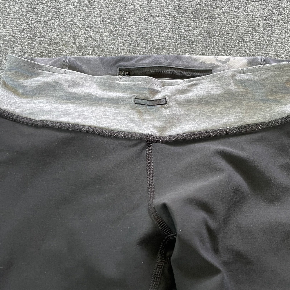 Lululemon Leggings Womens 8 Lulu Pants 30 X 16 Compression Zip Run For It Crop - Picture 13 of 13